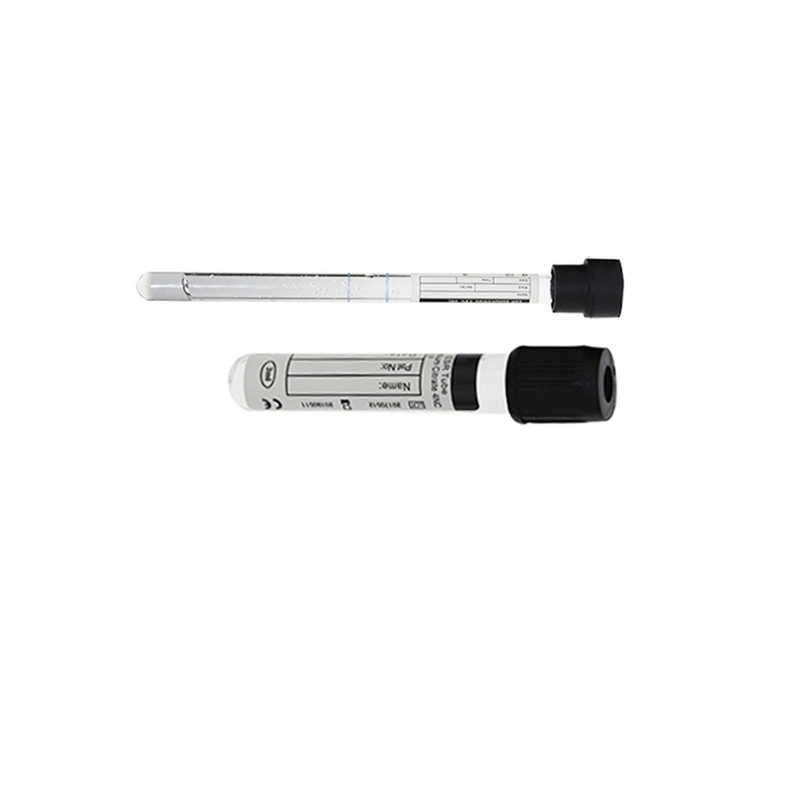 Tubo de análise de sangue da cor 1.28ml Westergren ESR do preto do laboratório da clínica