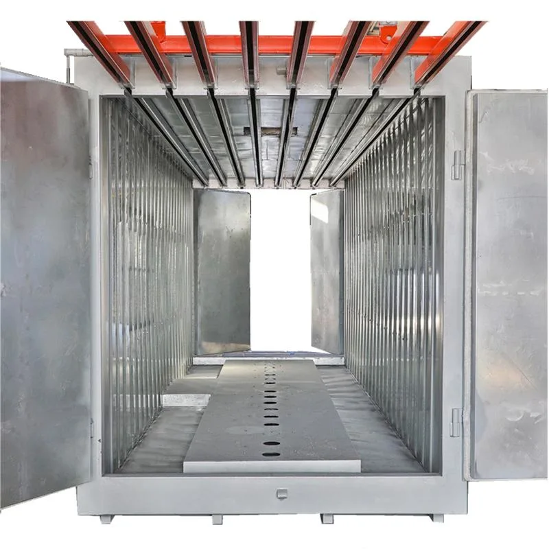 Pintura industrial do pó que curam o forno com a trilha aérea do transporte para secar o revestimento do pó & pintura Workparts