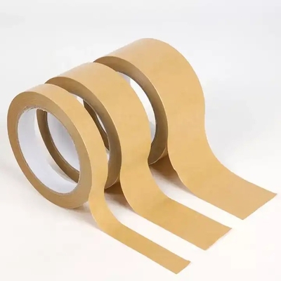 OEM autoadesivo feito sob encomenda da fita do papel de embalagem do ofício de Logo Printed Kraft Packaging Tape