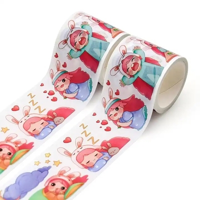 Fita de papel de empacotamento impressa impermeável feita sob encomenda do mascaramento da fita