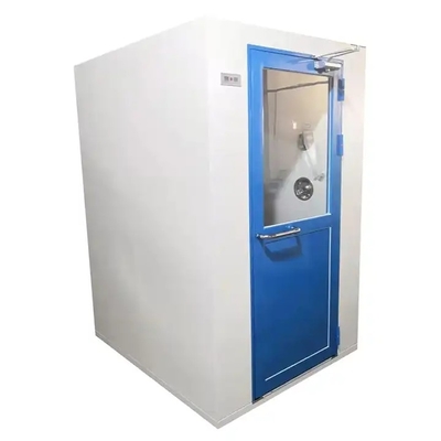 Entrada limpa do chuveiro de ar puro livre de poeira da oficina com porta automática