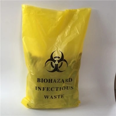 O Biohazard descartável amarelo vermelho resistente da autoclave ensaca para a clínica