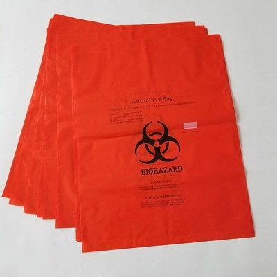 O lixo plástico do Biohazard do PE médico ensaca para o hospital/laboratório