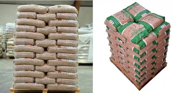 o plástico 15Kg embala pelotas de madeira para o combustível contínuo natural pressionado