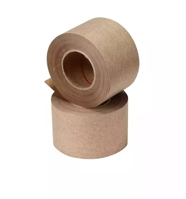 Fita de papel kraft hidrorreativa marrom impressa, fita de embalagem de vedação biodegradável