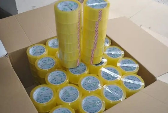 Logo Acrylic Clear Packing Tape feito sob encomenda, fita clara adesiva do OEM