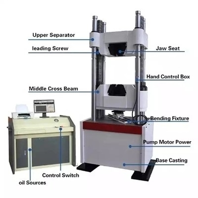 Máquina de testes AC220V da resistência à tração do controle do microcomputador 50Hz