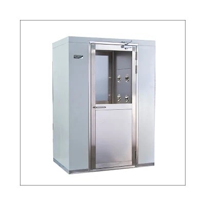 Chuveiro de ar de aço inoxidável da porta automática do impulso com sistema de bloqueio do ar