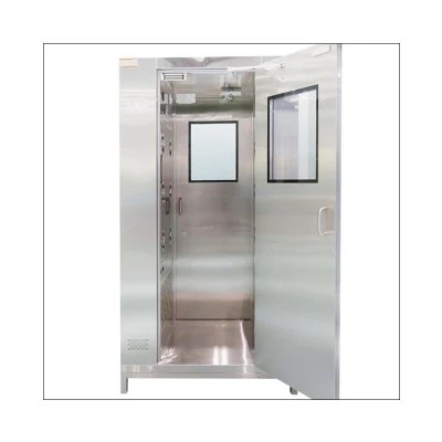 Chuveiro de ar de aço inoxidável da porta automática do impulso com sistema de bloqueio do ar