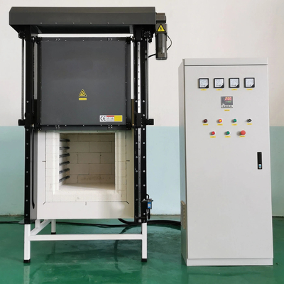 Porta automática do elevador para a fornalha industrial do tratamento térmico do laboratório
