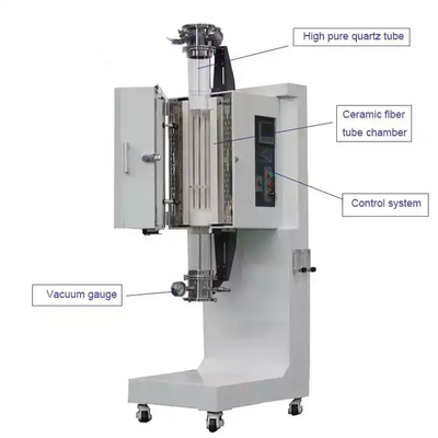 A fornalha de tubo 1600℃ vertical é usada para o tratamento térmico de materiais do semicondutor