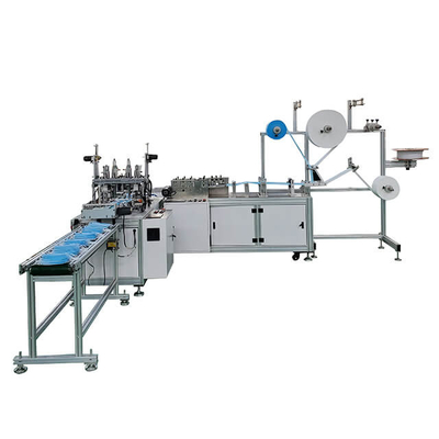 Linha de produção de máquina descartável da fabricação da máscara da Três-camada