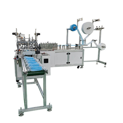 Linha de produção de máquina descartável da fabricação da máscara da Três-camada