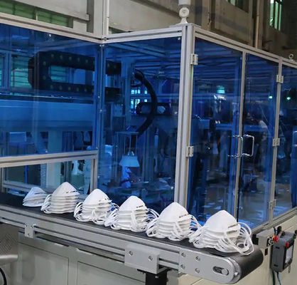 Linha de produção de máscara descartável Kn95 totalmente automática para venda