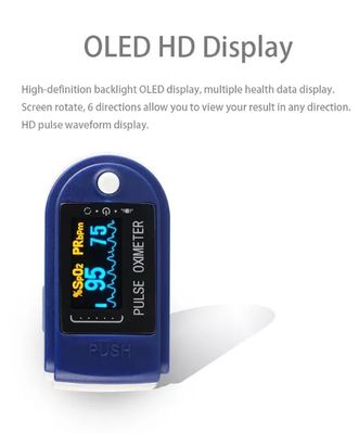 C.C. 2.6V saturação 70% do monitor do dedo do nível do oxigênio de um sangue de 8 segundos