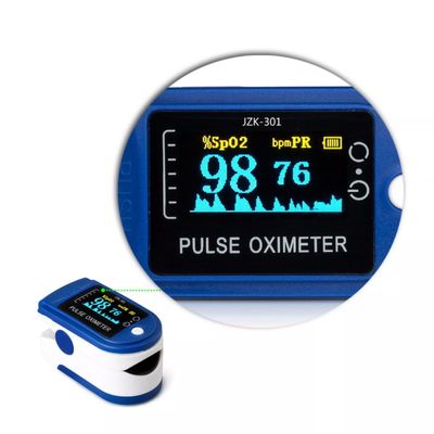 C.C. 2.6V saturação 70% do monitor do dedo do nível do oxigênio de um sangue de 8 segundos