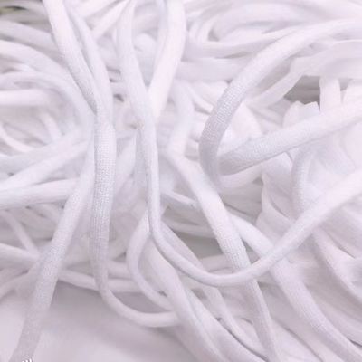 plano do Spandex de 3mm em volta de Earloop elástico para a máscara cirúrgica descartável