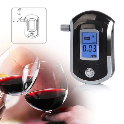Verificador de Digitas Breathalyer Acohol do controle de MCU com adaptador bucal