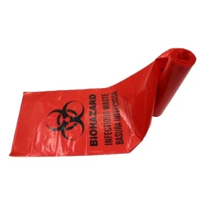 Sacos de eliminação de resíduos biomedicáveis plásticos do LDPE/HDPE