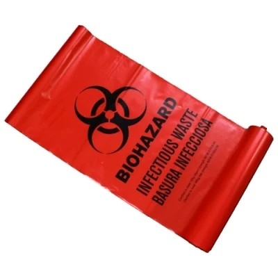 Sacos de eliminação de resíduos biomedicáveis plásticos do LDPE/HDPE